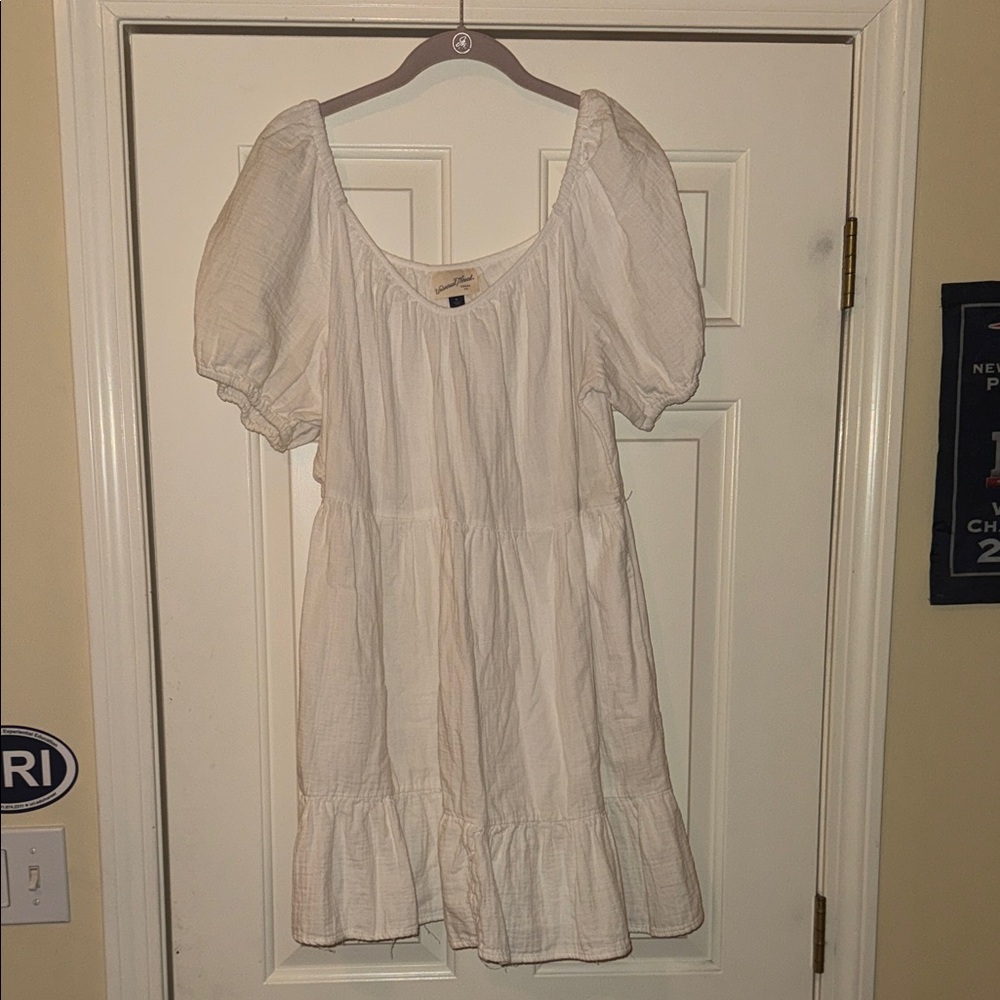Universal Thread Cream Puff Sleeve Dress